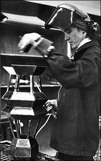 Vermont Sculptor Alexandra Heller circa 1980