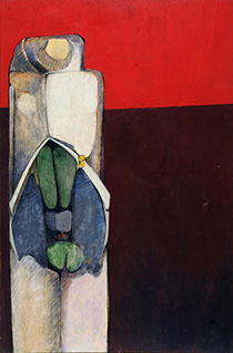 Oil on wood by Peter Heller 