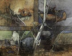 Oil on canvas by Vermont Painter Peter Heller