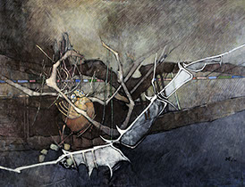 Oil on canvas by Vermont Painter Peter Heller 
