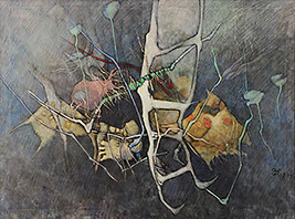 Oil on canvas by Vermont Painter Peter Heller 