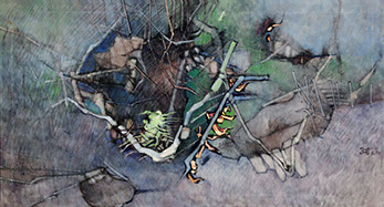 Oil on canvas by Vermont Painter Peter Heller 