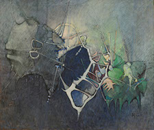 Oil on canvas by Vermont Painter Peter Heller 