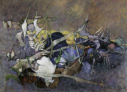 Oil on canvas by Vermont Painter Peter Heller 