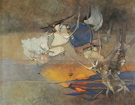 Oil on canvas by Vermont Painter Peter Heller