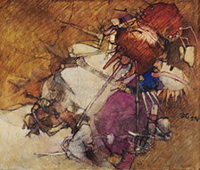 Oil on canvas by Vermont Painter Peter Heller 