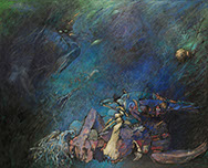 Oil on Wood by Vermont Artist Peter Heller 