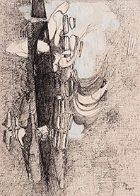 Pen painting by Peter Heller