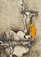 Pen Painting by Vermont Artist Peter Heller 